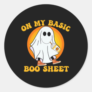 Pegatina Redonda Funda de Halloween Vibe Fall