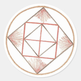 Pegatina Redonda Fundando Mandala