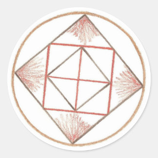 Pegatina Redonda Fundando Mandala