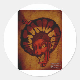 Pegatina Redonda Fundición zulú soulsonic