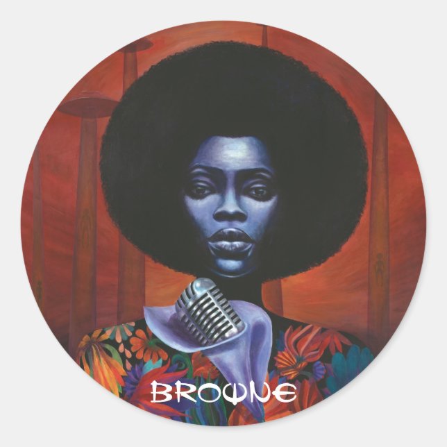 Pegatina Redonda Funk LP Quintesencial (Anverso)