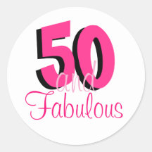 Funky Hot Pink 50 y fabuloso cumpleaños