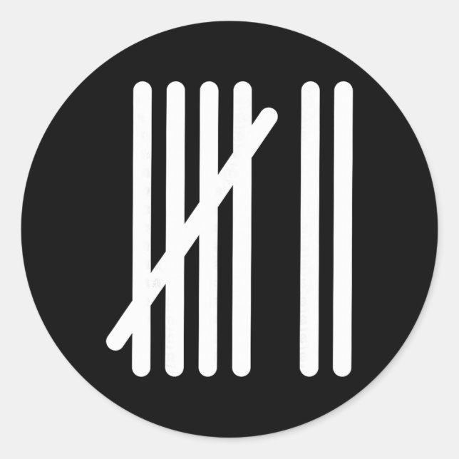 Pegatina Redonda Funny 67 Math Teacher Kindergarten Number Counting (Anverso)