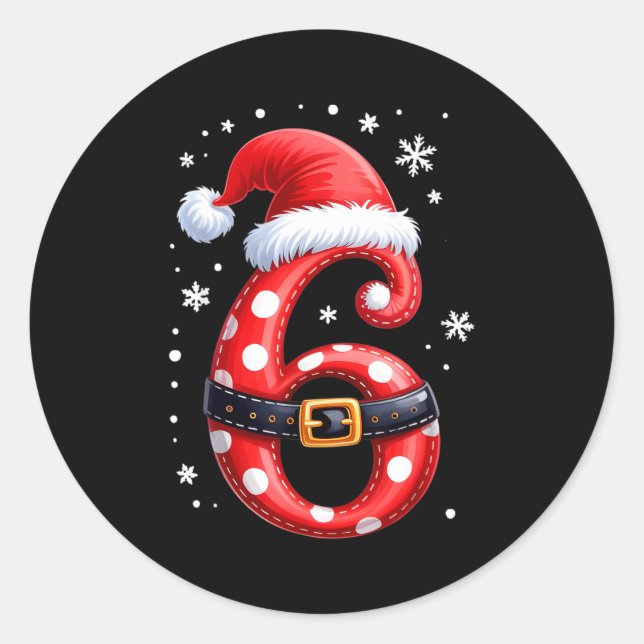 Pegatina Redonda Funny 67 Six Seven Meme Couple Matching Christmas  (Anverso)