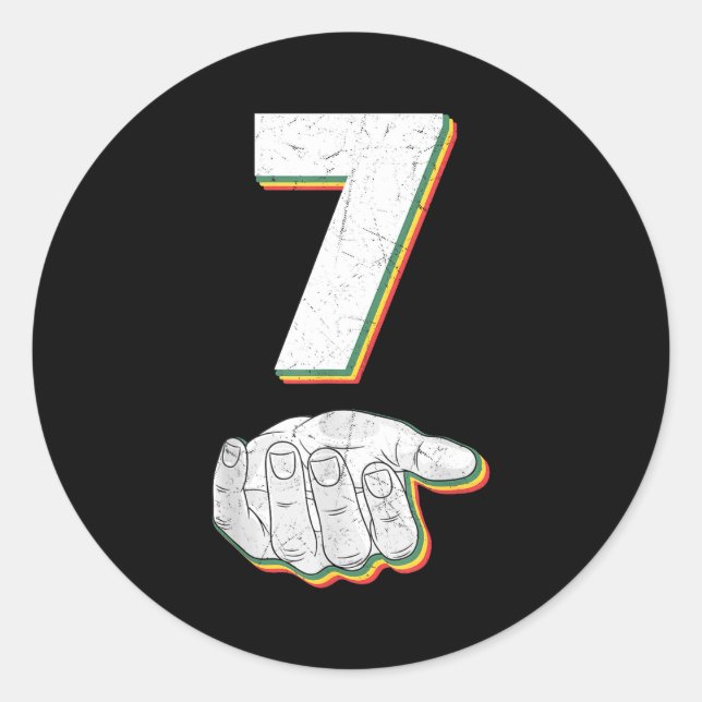 Pegatina Redonda Funny 67 Six Seven Meme Couple Matching Halloween  (Anverso)