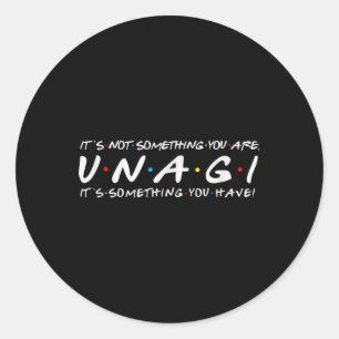 Pegatina Redonda Funny 90 Dice Nostalgia Apparel Unagi Mindfuln
