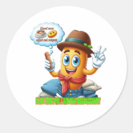 Pegatina Redonda Funny Accountant