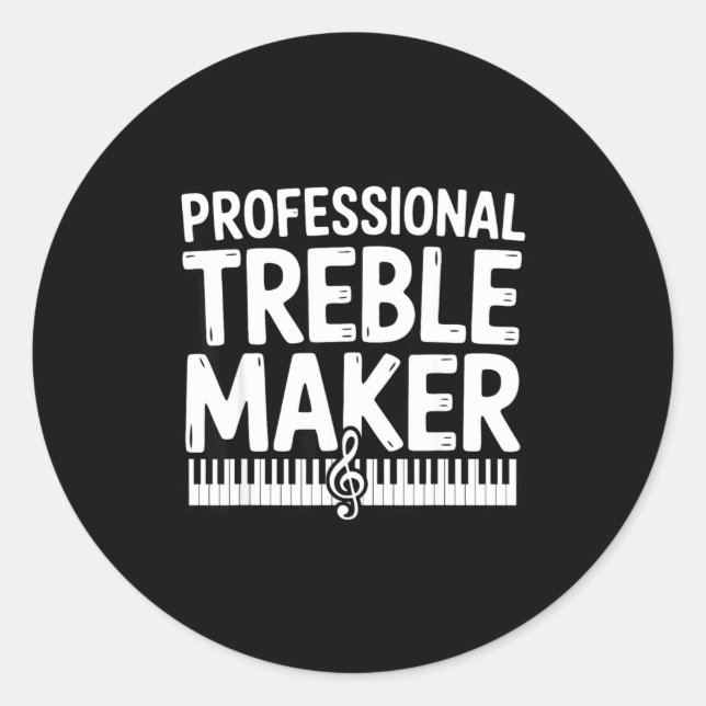 Pegatina Redonda Funny Ano Technician  (Anverso)