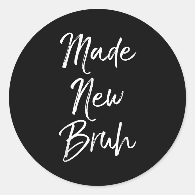 Pegatina Redonda Funny Baptism Gift For Boys Salvation Quote Made N (Anverso)