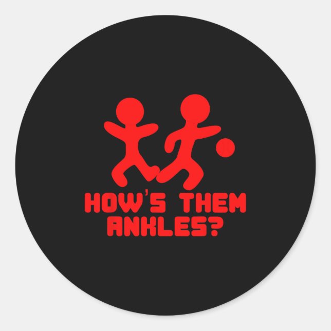 Pegatina Redonda Funny Basketball Sayings Shirt Ankle Breaker Gift  (Anverso)