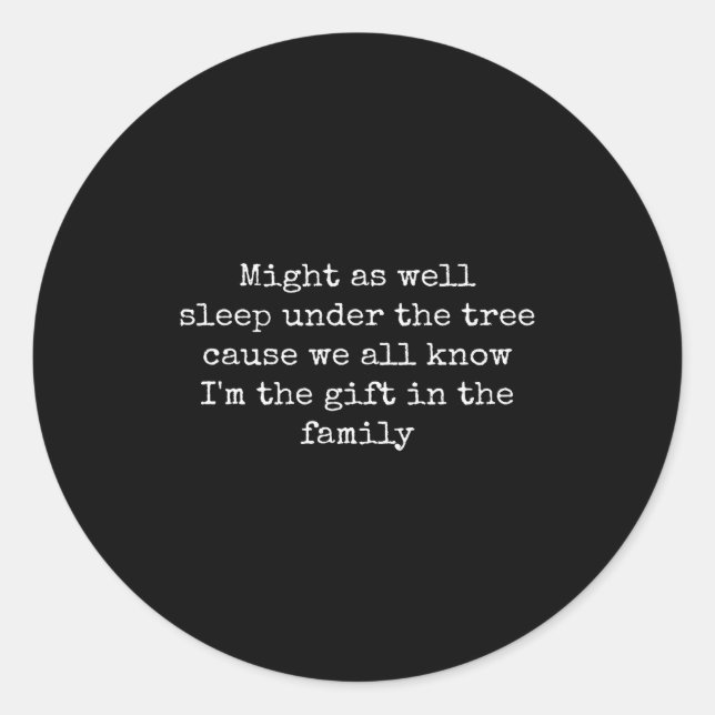 Pegatina Redonda Funny Christmas Shirts Men Women Kids Tee Christma (Anverso)