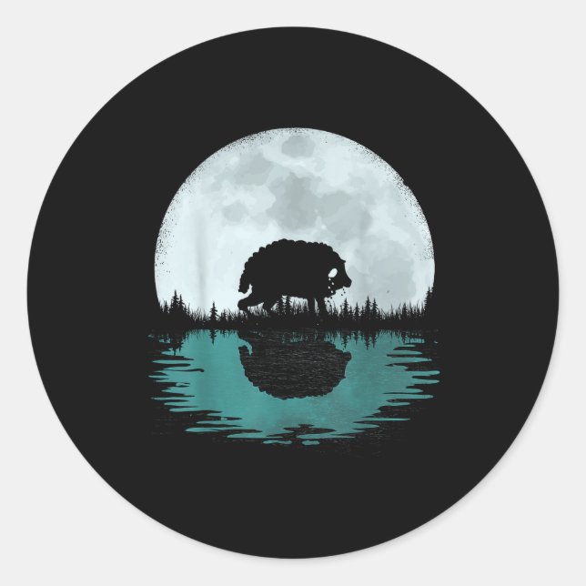 Pegatina Redonda Funny Cryptid Squonk For Men Women And Kids! Crypt (Anverso)