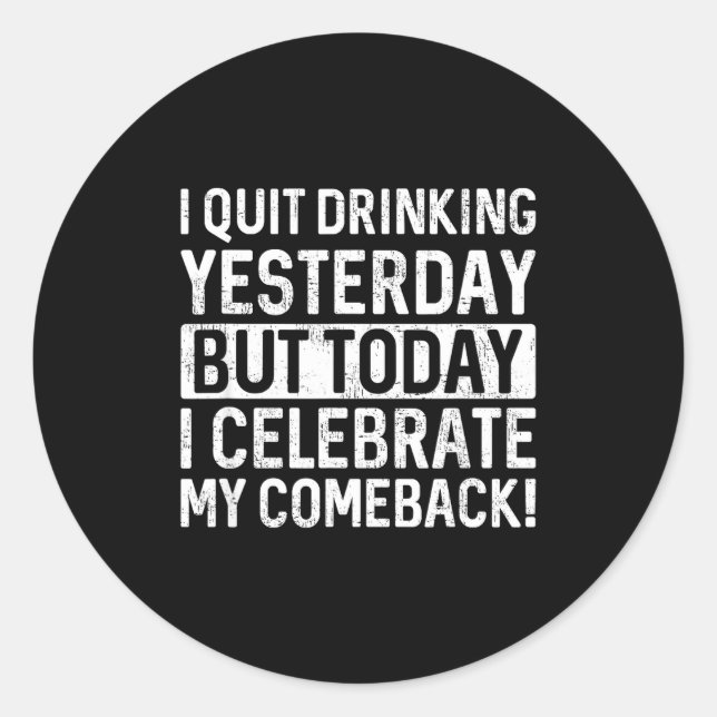 Pegatina Redonda Funny Day Drinking Shirts Men Women Adult Humor Dr (Anverso)