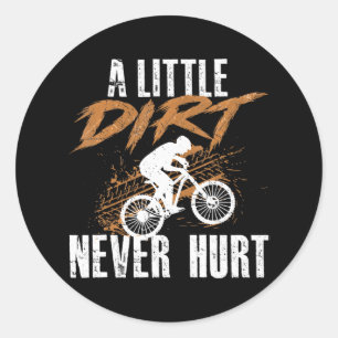 Pegatina Redonda Funny Dirt Bike Para Motocross Dirtbike Lover