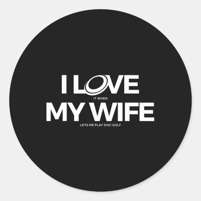 Pegatina Redonda Funny Disc Golf T Shirt - Men  (Anverso)