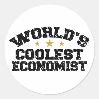 Pegatina Redonda Funny Economist