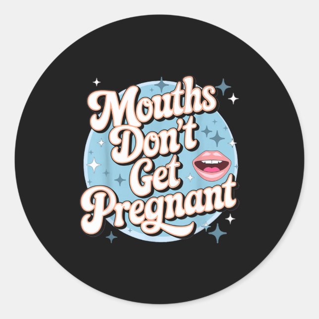 Pegatina Redonda Funny Embarring Adult Humor Inappropriate Embarrin (Anverso)