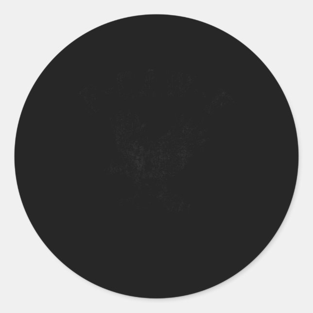 Pegatina Redonda Funny F Caw F Crow  (Anverso)