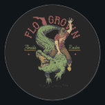 Pegatina Redonda Funny Flo Grown Florida Rodeo<br><div class="desc">Funny Flo Grown Florida Rodeo</div>