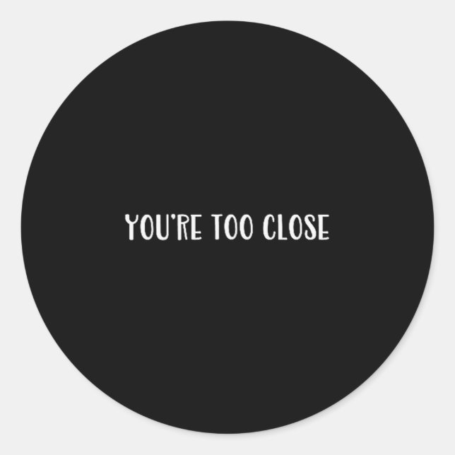 Pegatina Redonda Funny Font Joke Novelty For Snarky Teen Sy Adults  (Anverso)