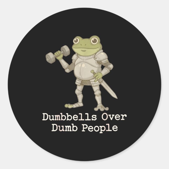 Pegatina Redonda Funny Frog Pregnancy Announcement Medieval Pregnan (Anverso)