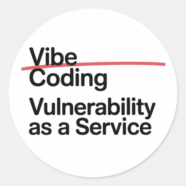 Pegatina Redonda funny hacker cyber technology (Anverso)