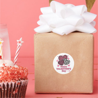 Pegatina Redonda Funny Happy Valentine’s Day Love Stickers