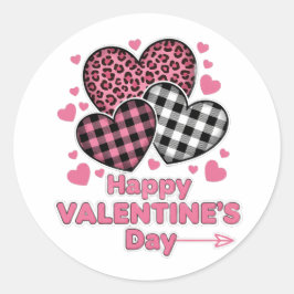 Pegatina Redonda Funny Happy Valentine’s Day Love Stickers