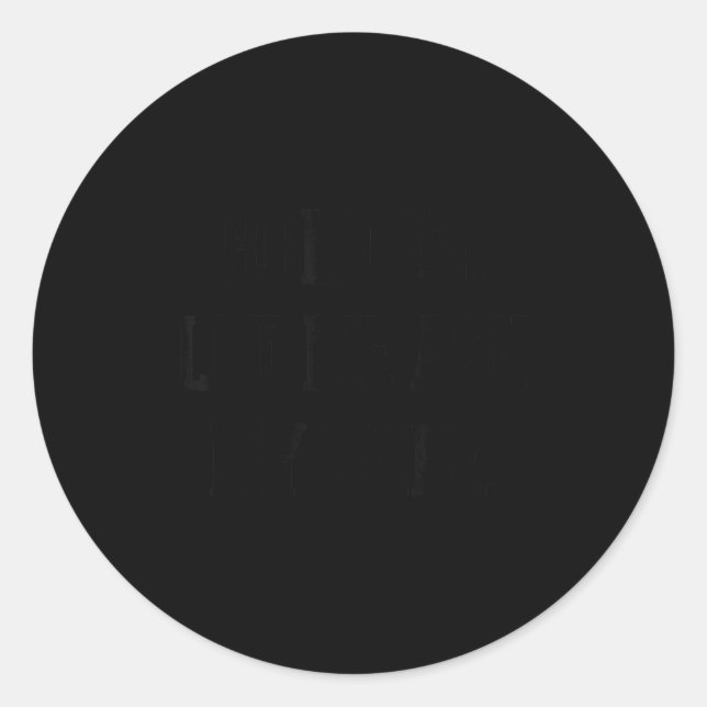 Pegatina Redonda Funny Husband Saying Quote Hold On Let Me Ask My W (Anverso)