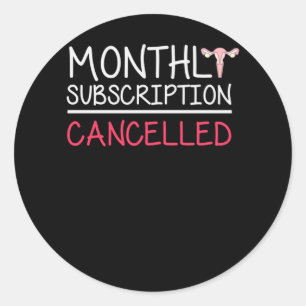 Pegatina Redonda Funny Hysterectomy Support Uterus Remotion