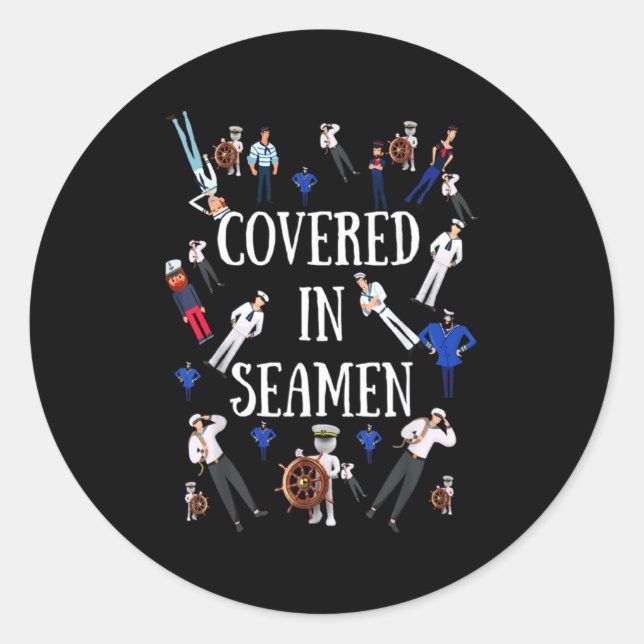 Pegatina Redonda Funny Inappropriate Embarring Adult Humor Gag G  (Anverso)