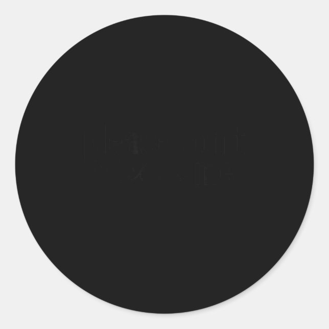 Pegatina Redonda Funny Introverted Don't Please Perceive Me Relatab (Anverso)