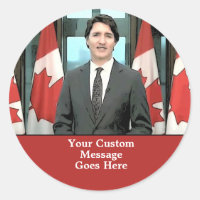 Funny Justin Trudeau Personalizado Message Canada