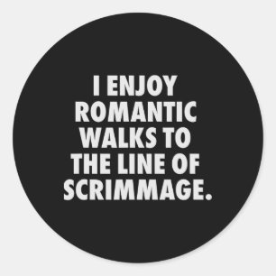 Pegatina Redonda Funny Lineman De Fútbol Para Hombres Ofensivo