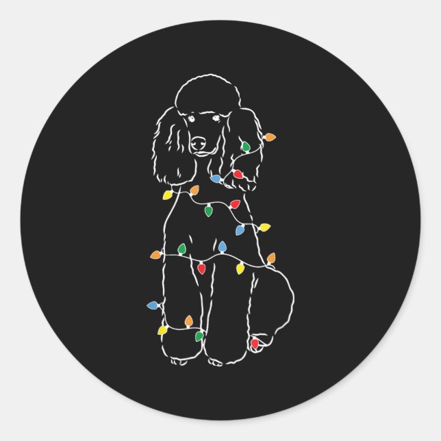 Pegatina Redonda Funny Odle Navidades Tee Shirt - Ajetura Con Ch (Anverso)