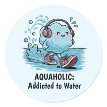 Funny Personalizado Cloud Round Pegatinas