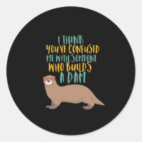 Funny Personalizado de Otter confundido con castor