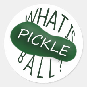 Pegatina Redonda Funny Pickleball