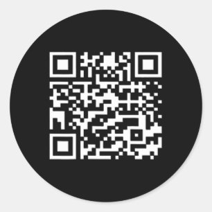 Pegatina Redonda Funny Qr presidente Trump código de baile