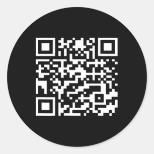 Pegatina Redonda Funny Qr presidente Trump, código de baile 2