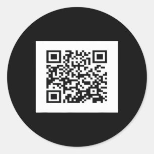 Pegatina Redonda Funny Qr presidente Trump Código de baile 6