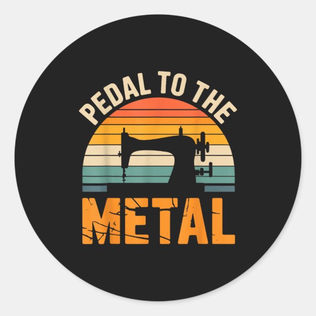 Pegatina Redonda Funny Quilting Art For Men Women Quilt Sewer Quilt (Anverso)