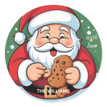 Funny Santa Festie Cookie Holiday