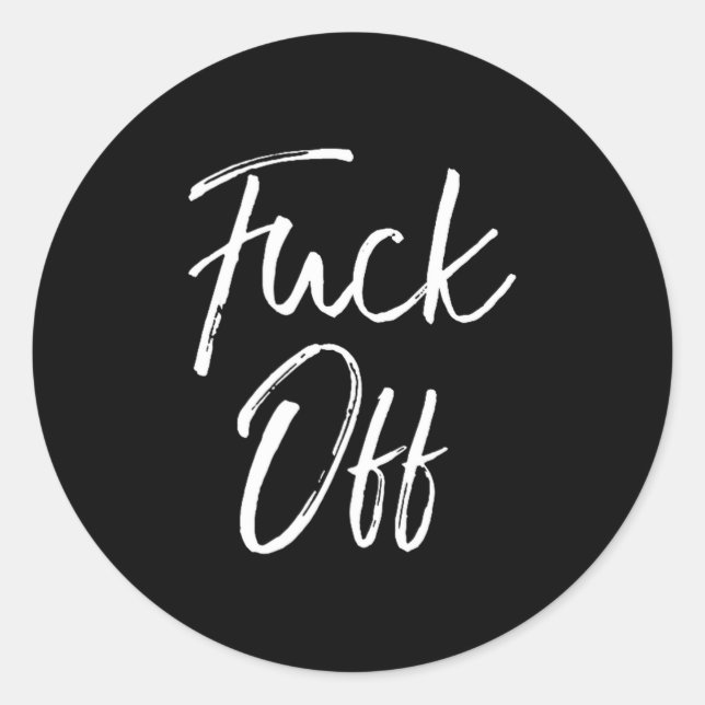 Pegatina Redonda Funny Saying Sarcastic Quote Loner Joke Gift For O (Anverso)