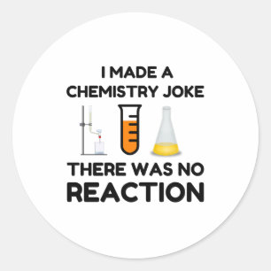 Pegatina Redonda Funny Science lover chemistry chiste