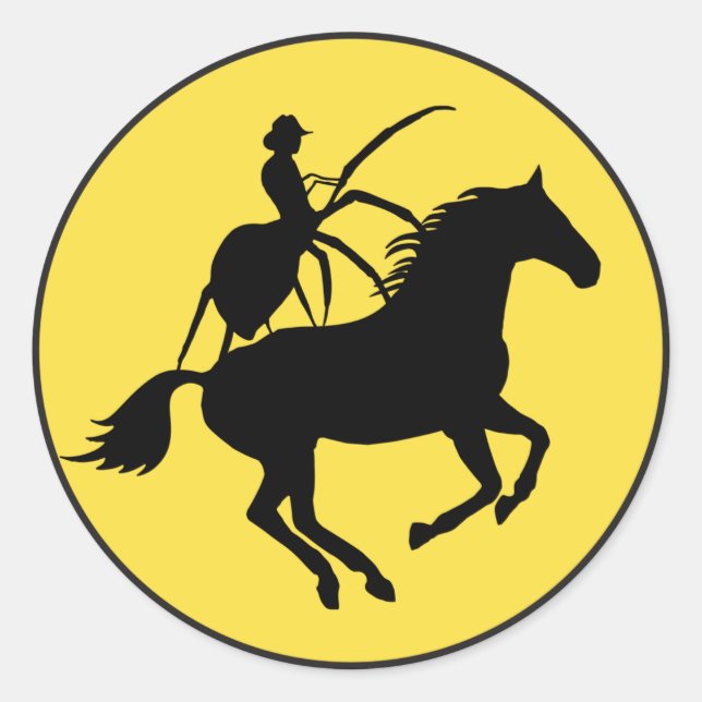 Pegatina Redonda Funny SPIDO PONA Noun usa equipo mnemónico (Anverso)