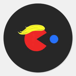 Pegatina Redonda Funny Trump Man 2024 Pac Tee - Trump Man Ne Pac Bl