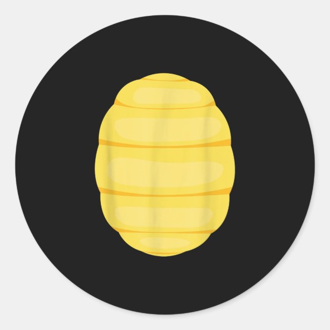 Pegatina Redonda Funny Turtle Shell Lazy Halloween Disstume Regalo (Anverso)