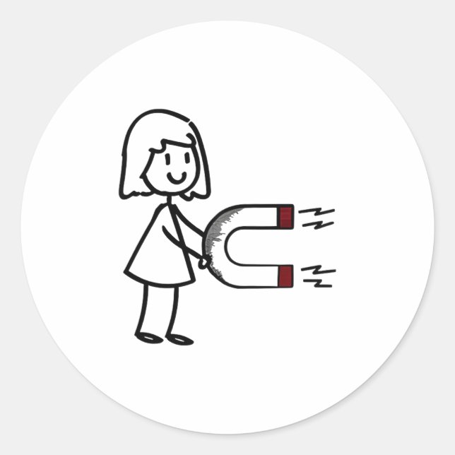 Pegatina Redonda Funny Valentine’s Day Couple Matching For Men Wome (Anverso)