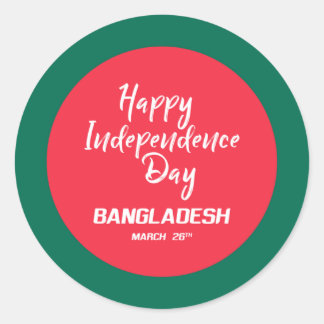 Pegatina Redonda Funy mémorial day stickers 